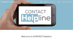 Desktop Screenshot of contacthelpline.org