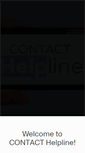 Mobile Screenshot of contacthelpline.org