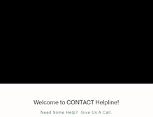 Tablet Screenshot of contacthelpline.org